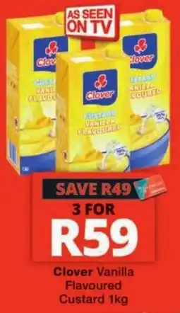 Checkers Clover Vanilla Flavoured Custard offer