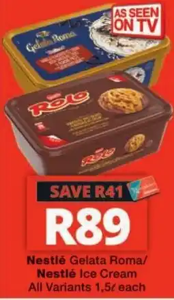 Checkers Nestlé Gelata Roma/Nestlé Ice Cream offer