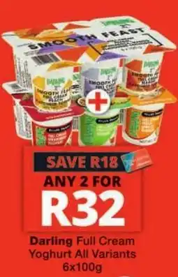 Checkers Darling Full Cream Yoghurt offer