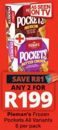 Checkers Pieman's Frozen Pockets offer