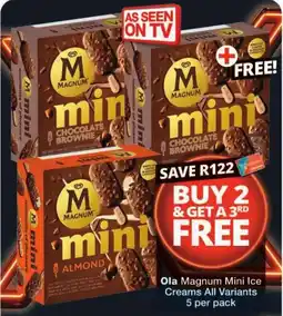 Checkers Magnum Mini Ice Creams offer