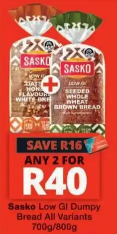 Checkers Sasko Low Gi Dumpy Bread offer