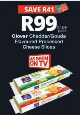 Checkers Clover Cheddar/Gouda Flavoured Processed Cheese Slices offer