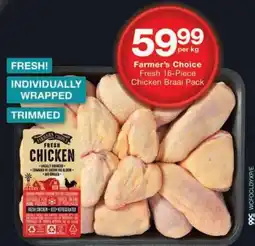 Checkers Farmer's Choice Fresh Chicken Braai Pack offer