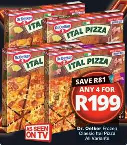 Checkers Dr. Oetker Frozen Classic Ital Pizza offer