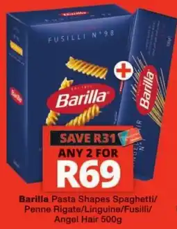 Checkers Barilla Pasta Shapes offer