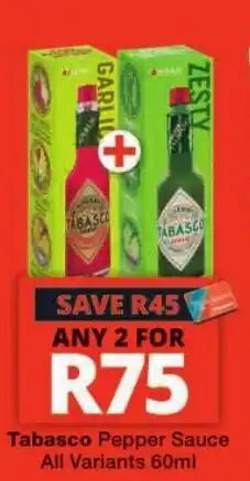 Checkers Tabasco Pepper Sauce offer