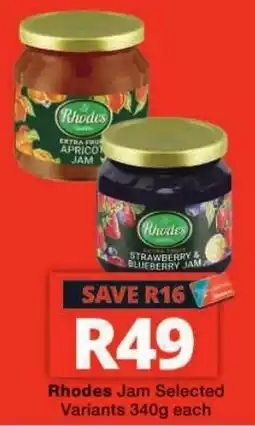 Checkers Rhodes Jam Selected Variants offer