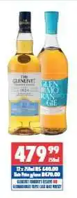 Ultra Liquors GLENLIVET FOUNDER'S RESERVE OR GLENMORANGIE SINGLE MALT WHISKY offer
