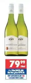 Ultra Liquors KWV Sauvignon Blanc or Chardonnay offer