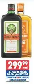 Ultra Liquors Jägermeister or Jägermeister Orange Herbal Liqueur offer