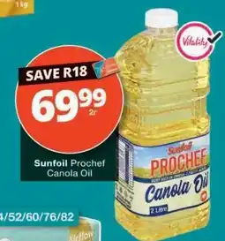 Checkers Sunfoil Prochef Canola Oil offer