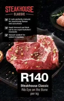 Checkers Steakhouse Classic Rib Eye On The Bone offer