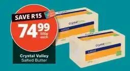 Checkers CRYSTAL VALLEY SALTED BUTTER offer