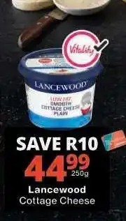 Checkers LANCEWOOD Cottage Cheese offer