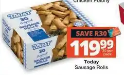 Checkers TODAY Sausage Rolls offer