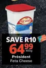 Checkers Président Feta Cheese offer