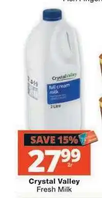 Checkers Crystal Valley Fresh Milk offer