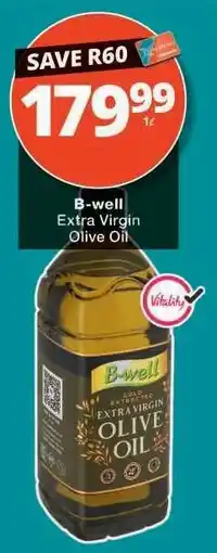 Checkers B-WELL Extra Virgin Olive Oil offer