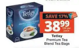 Checkers TETLEY Premium Tea Blend Tea Bags offer