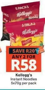 Checkers Kellogg's Instant Noodles offer