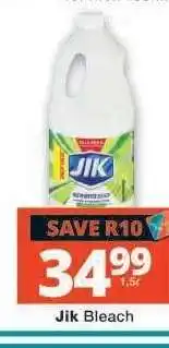 Checkers Jik Bleach offer