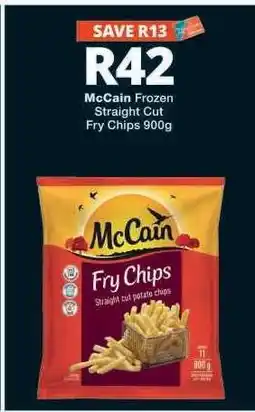 Checkers McCain Frozen Straight Cut Fry Chips 900g offer