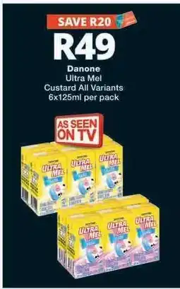 Checkers Danone Ultra Mel Custard All Variants offer