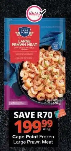 Checkers Cape Point Frozen Large Prawn Meat offer
