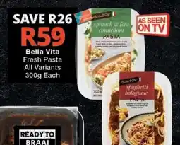 Checkers Bella Vita Fresh Pasta offer