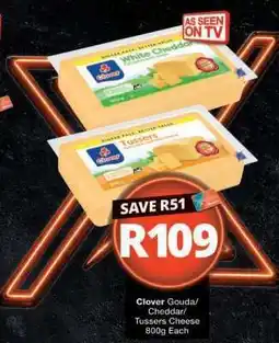 Checkers Clover Gouda/Cheddar/Tussers Cheese offer