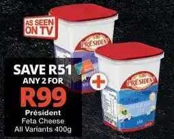 Checkers Président Feta Cheese offer