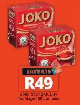 Checkers Joko Strong Quality Tea Bags offer