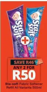 Checkers STA-SOFT FABRIC SOFTENER offer