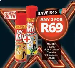 Checkers Mr. Min Polish/Multi Surface Cleaner offer