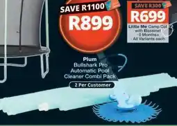 Checkers Plum Bullshark Pro Automatic Pool Cleaner Combi Pack offer