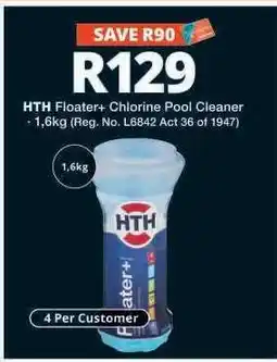 Checkers HTH Floater+ Chlorine Pool Cleaner offer
