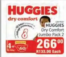 KitKat Cash and Carry HUGGIES Dry Comfort Jumbo Pack 2 offer