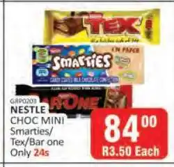 KitKat Cash and Carry NESTLE CHOC MINI Smarties/Tex/Bar one offer