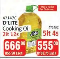 KitKat Cash and Carry D'LITE Cooking Oil 2lt 12s offer