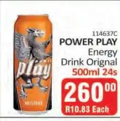KitKat Cash and Carry POWER PLAY Energy Drink Original offer
