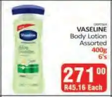 KitKat Cash and Carry Vaseline Body Lotion Assorted offer