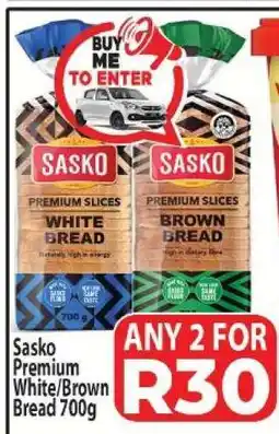 Supa Store Sasko Premium White/Brown Bread 700g offer