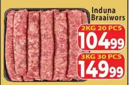 Supa Store Induna Braaiwors offer