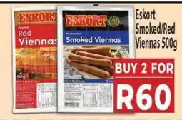 Supa Store Eskort Smoked/Red Viennas 500g offer