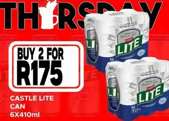 CASTLE LITE CAN 6X410ml