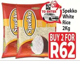Supa Store Spekko White Rice 2Kg offer