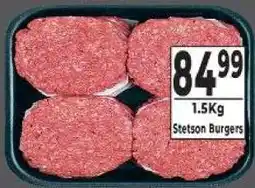 Supa Store Stetson Burgers offer