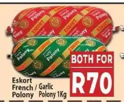Supa Store Eskort French/Garlic Polony offer