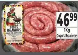 Supa Store Gogo's Braaiwors offer